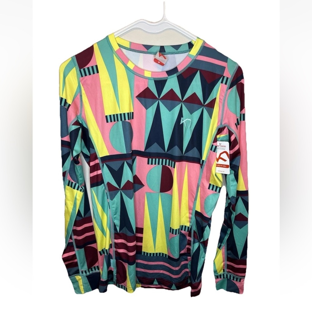 Kari Traa Multicolor Geometric Long Sleeve Top